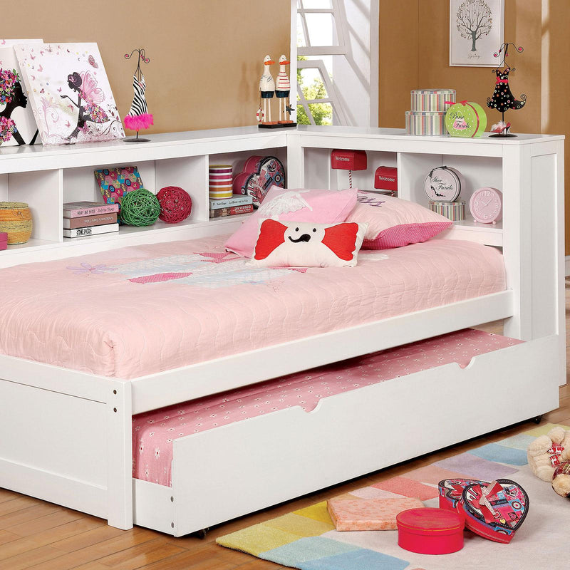 Frankie White Twin Daybed w/ Trundle