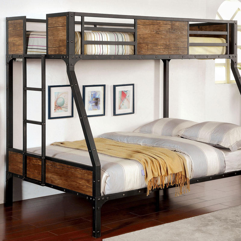 Clapton Black Twin/Full Bunk Bed