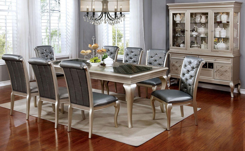 Amina Champagne Dining Table