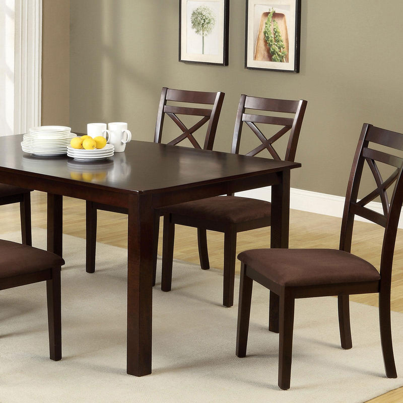 Weston Espresso 7pc Dining Room Set