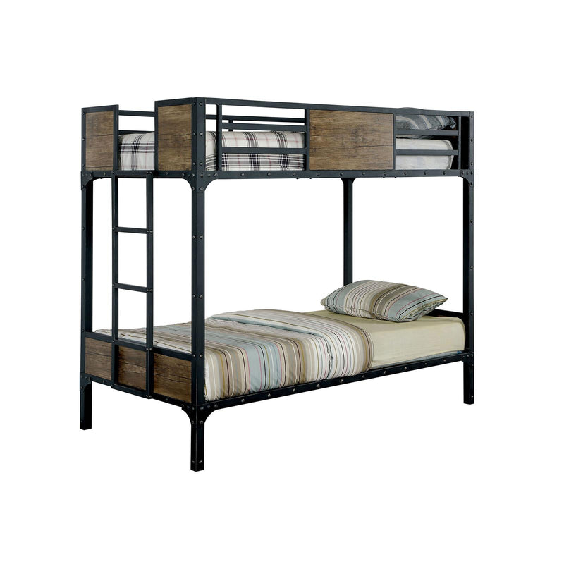 Clapton Black Full/Full Bunk Bed