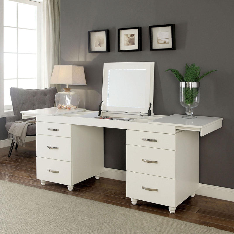 Verviers White Vanity Desk