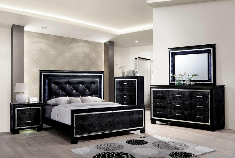 Bellanova Black 4pc Queen Bedroom Set