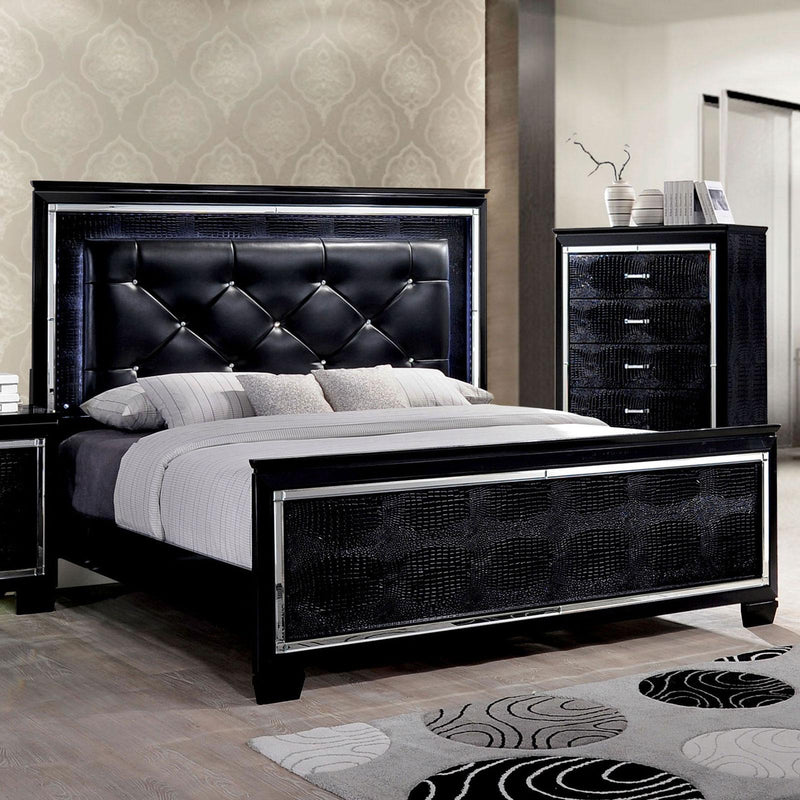 Bellanova Black 4pc Queen Bedroom Set