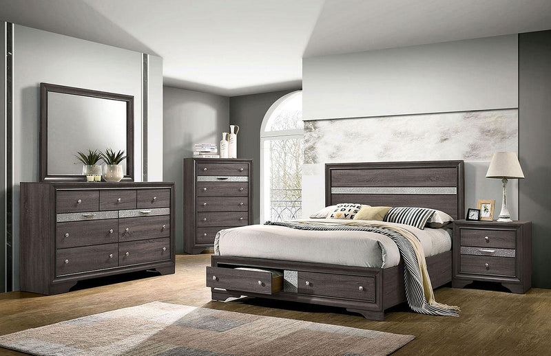 Chrissy Gray 5pc Queen Bedroom Set