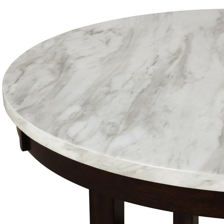 Lennon White Counter Height Round Dining Table