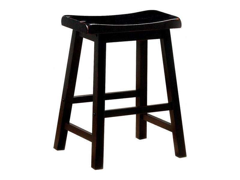 Durant Black Counter Height Stools (Set Of 2)