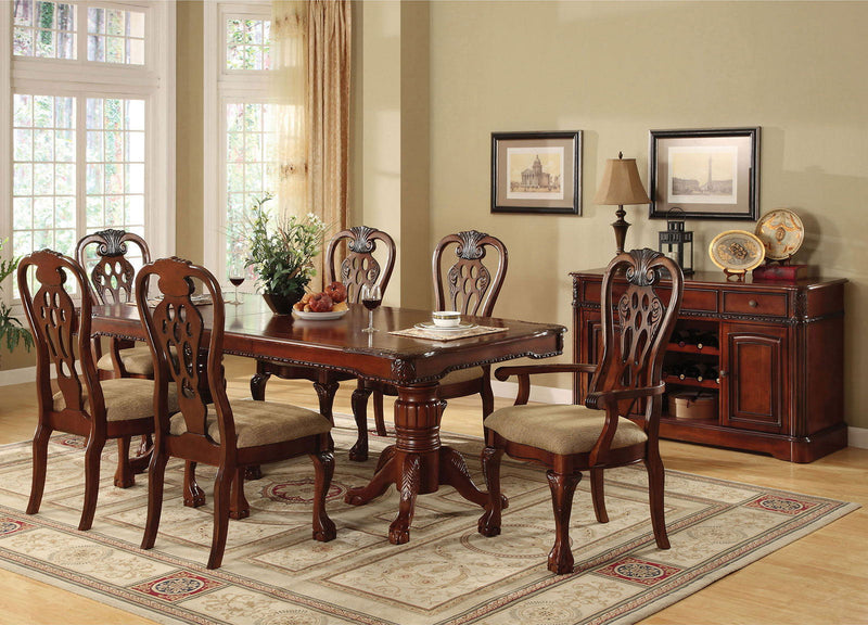 George Town Cherry 7pc Dining Room Set