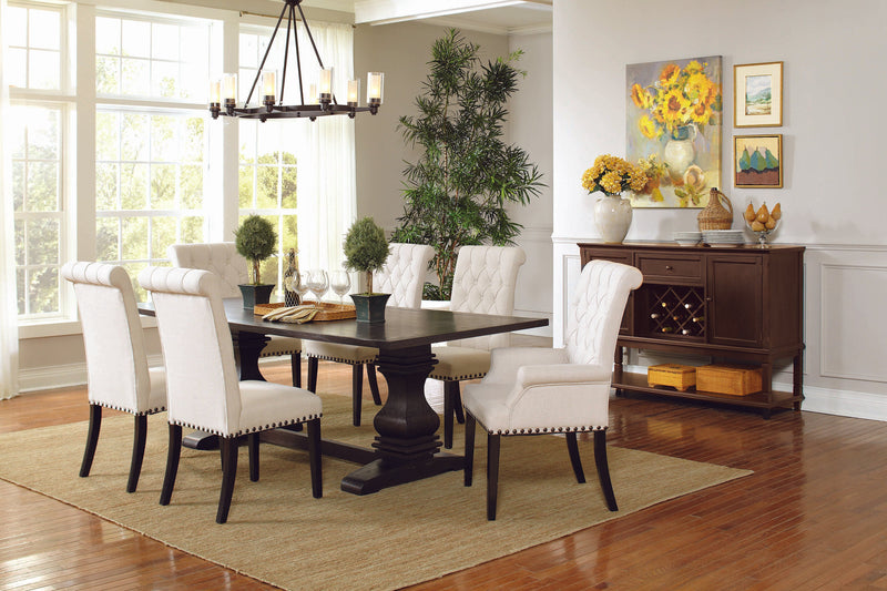 Mapleton - Rustic Espresso & Beige - Arm Chair - Ornate Home