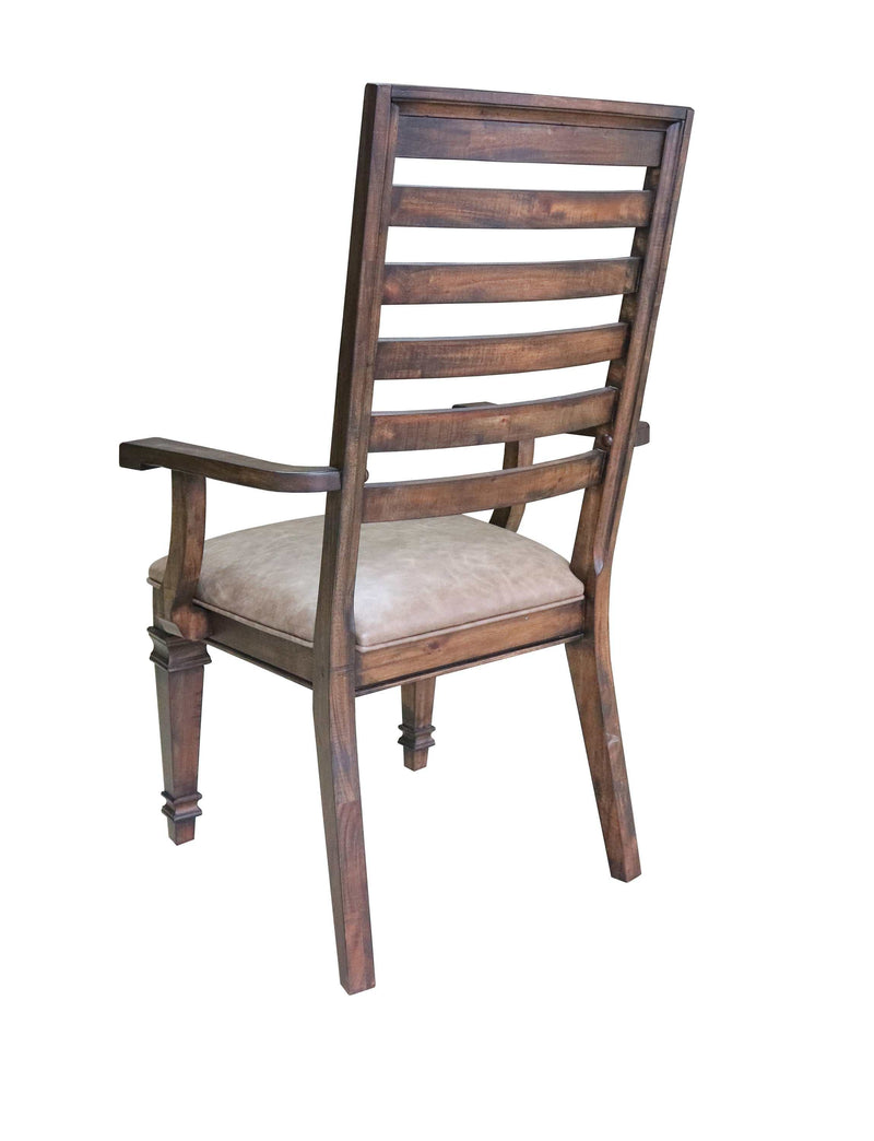 Delphine - Brown - Ladder Back Arm Chairs  (Set Of 2) - Ornate Home