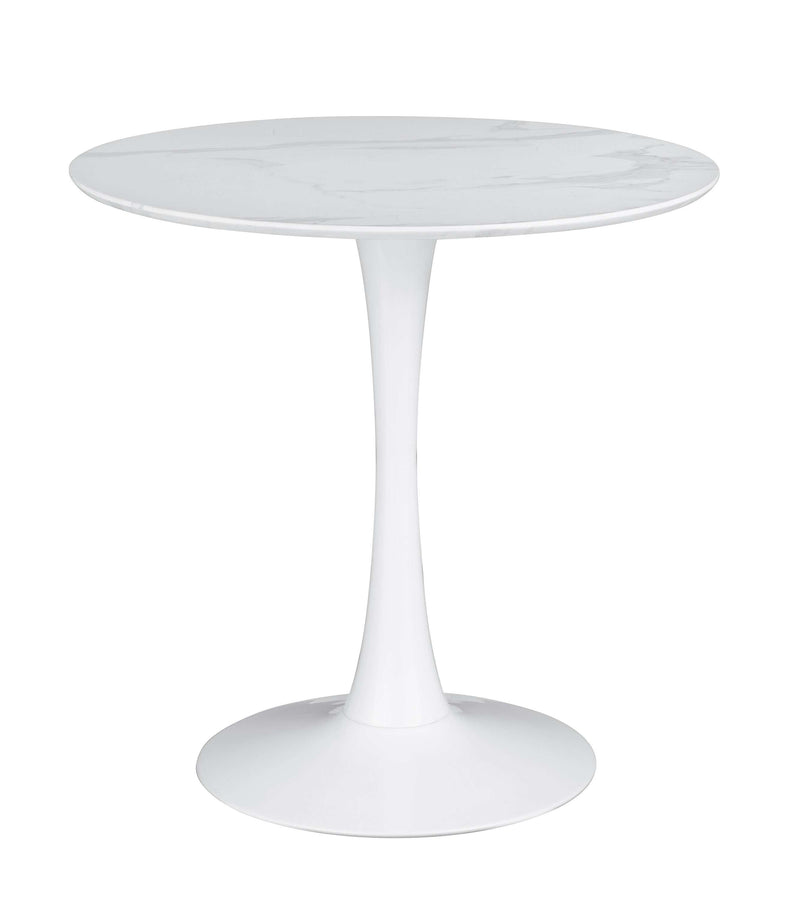 Arkell - White - 40" Round Pedestal Dining Table - Ornate Home