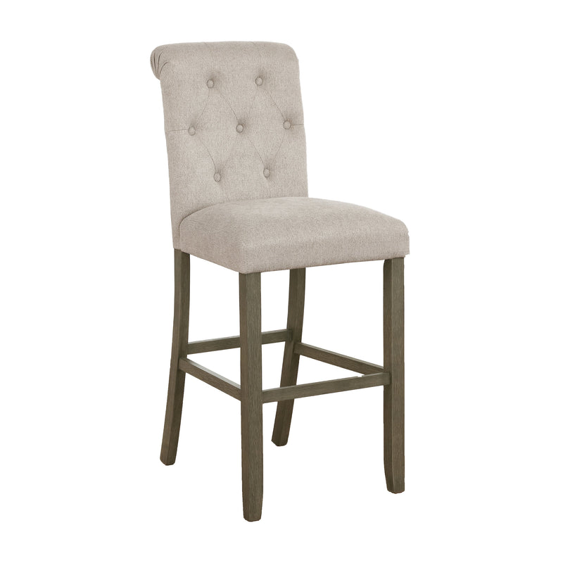 Calandra - Beige & Rustic Brown - Bar Stools  (Set Of 2) - Ornate Home