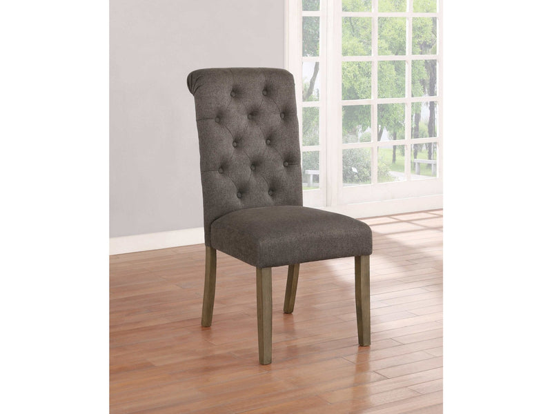 Calandra - Rustic Brown And Grey - Side Chairs  (Set Of 2) - Ornate Home