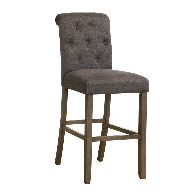 Calandra - Grey And Rustic Brown - Bar Stools (Set Of 2) - Ornate Home