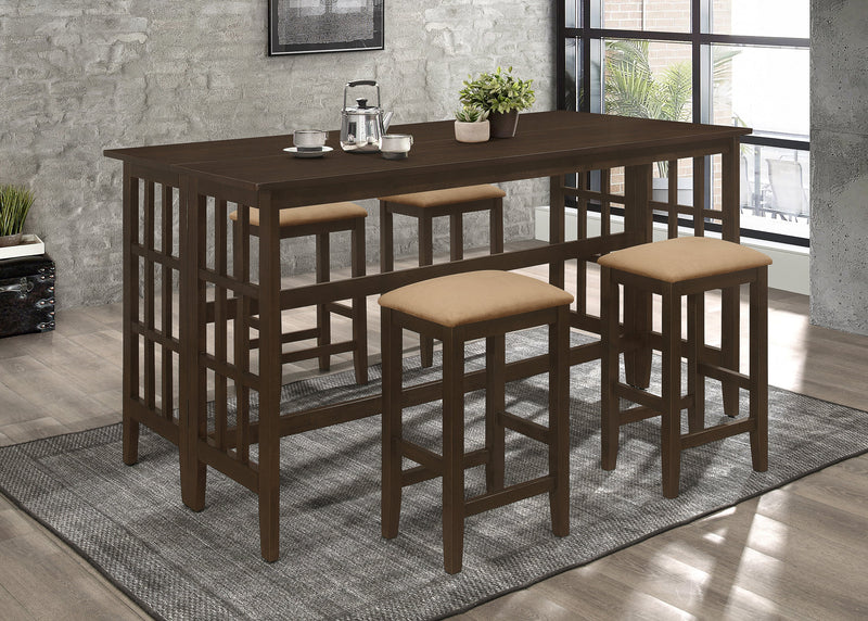 Carmina Brown Counter Height Table