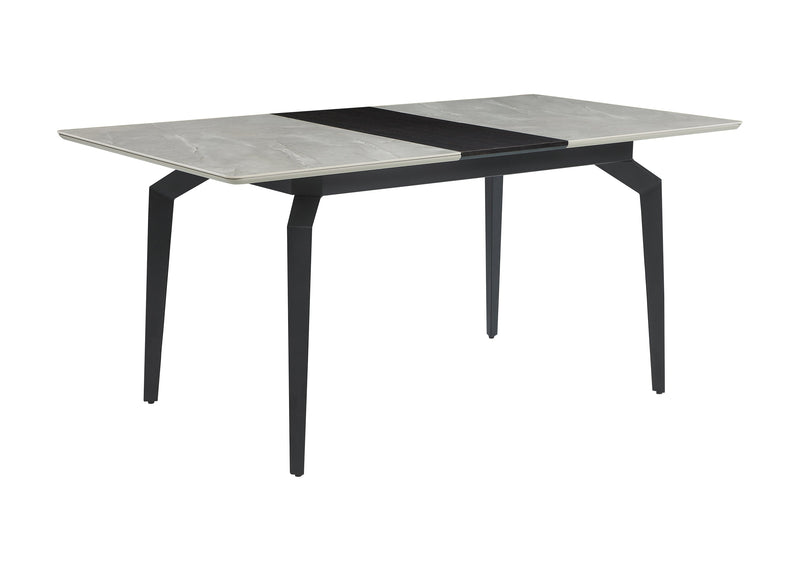 Mina  Grey Ceramic & Sandy Black Rectangular Dining Table