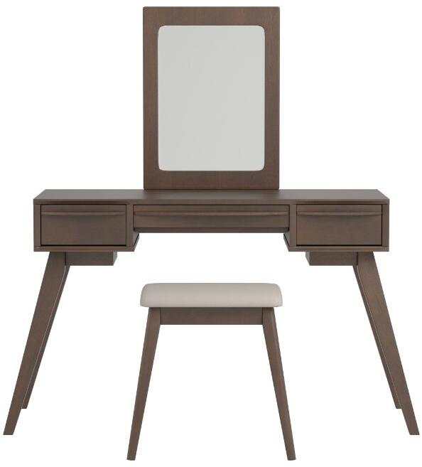 Khalil - Medium Brown - Vanity Set - Ornate Home