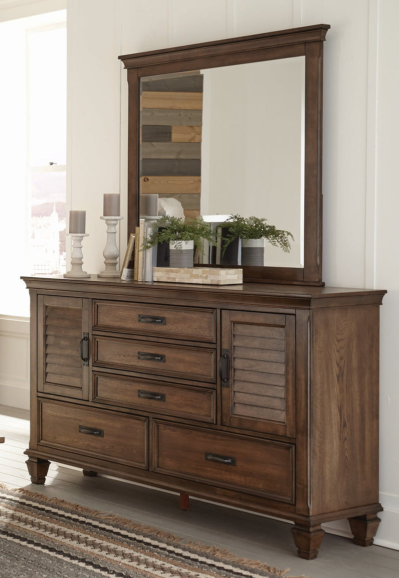 Franco - Burnished Oak - Mirror - Ornate Home