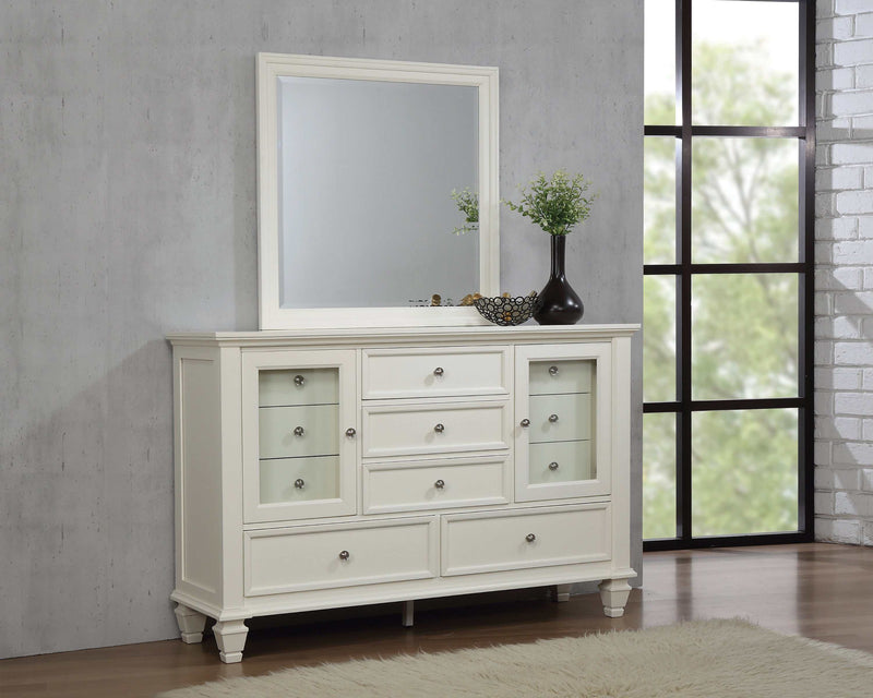 Sandy Beach - White - 11 Drawer Dresser - Ornate Home