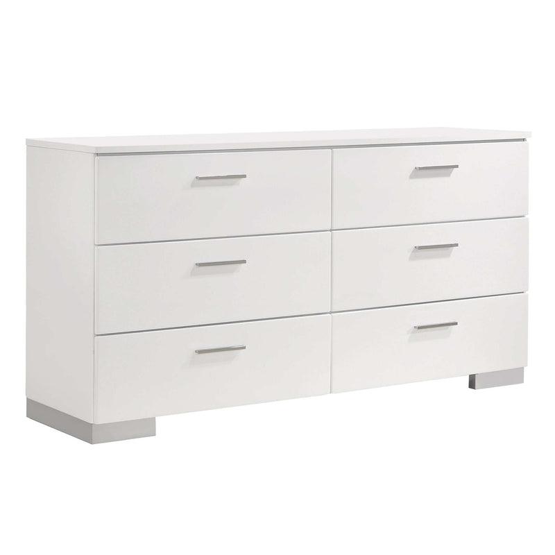 Felicity - Glossy White - Dresser - Ornate Home