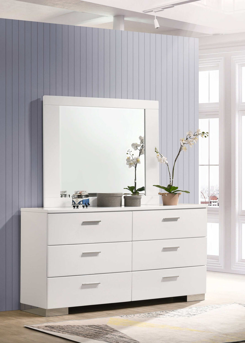 Felicity - Glossy White - Dresser - Ornate Home