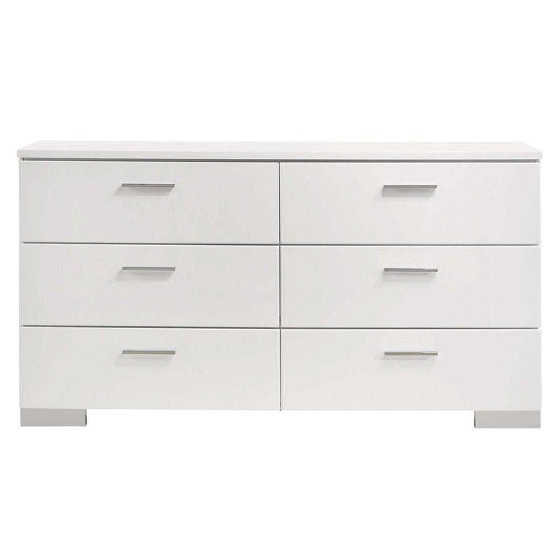 Felicity - Glossy White - Dresser - Ornate Home