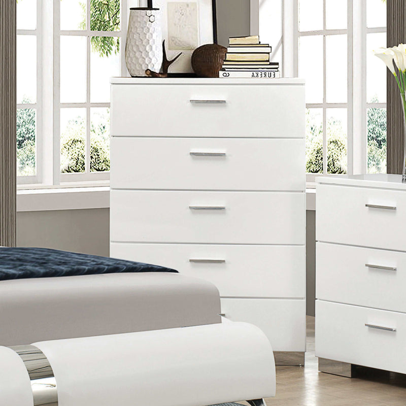 Felicity - Glossy White - Chest - Ornate Home