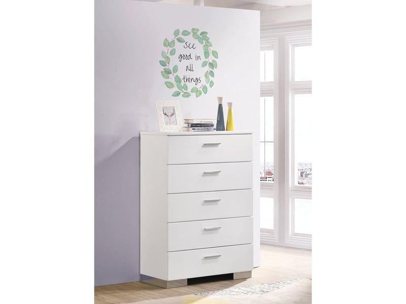 Felicity - Glossy White - Chest - Ornate Home