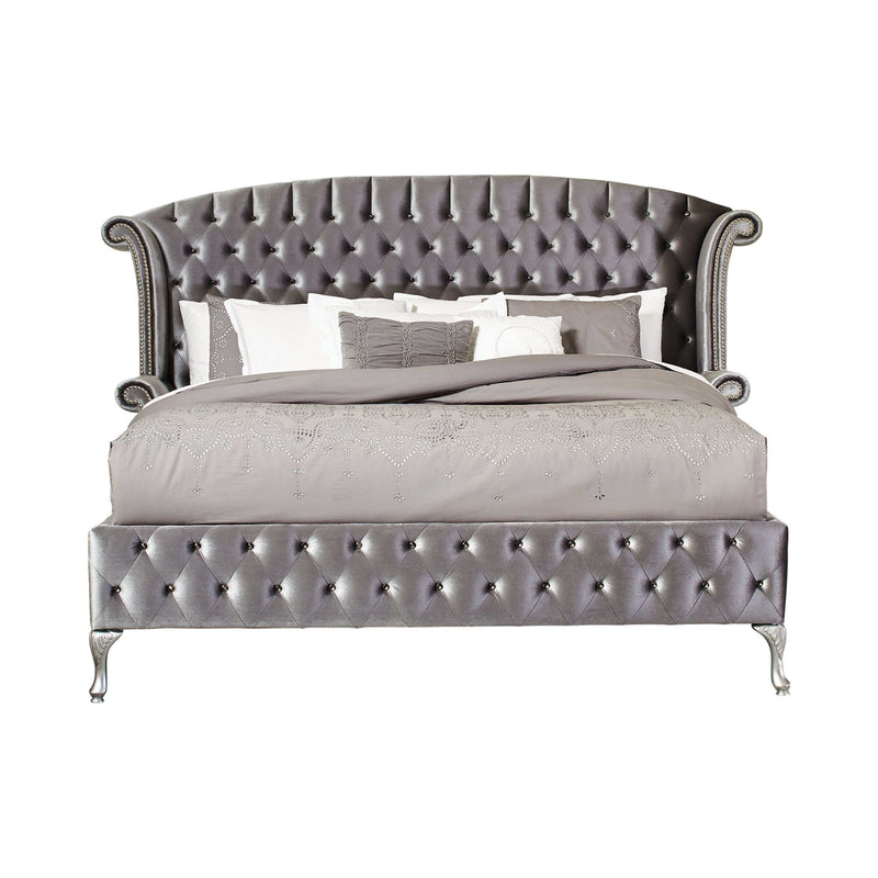 Deanna - Grey - California King Bed - Ornate Home