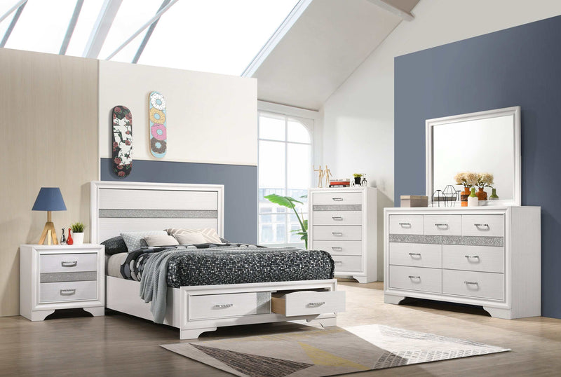 Miranda - White - Full Storage Bed - Ornate Home