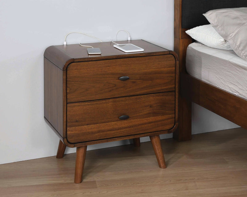 Robyn - Dark Walnut - Nightstand - Ornate Home