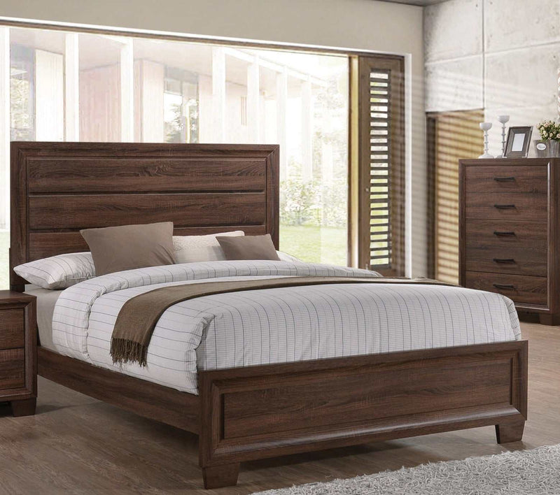 Brandon - Warm Brown - Eastern King Panel Bed - Ornate Home