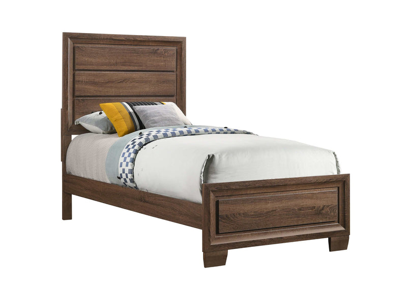 Brandon - Medium Warm Brown - Twin Panel Bed - Ornate Home