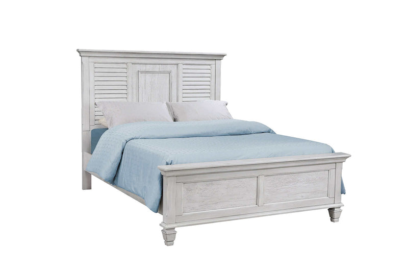 Franco - Antique White - 5pc Queen Bedroom Set - Ornate Home