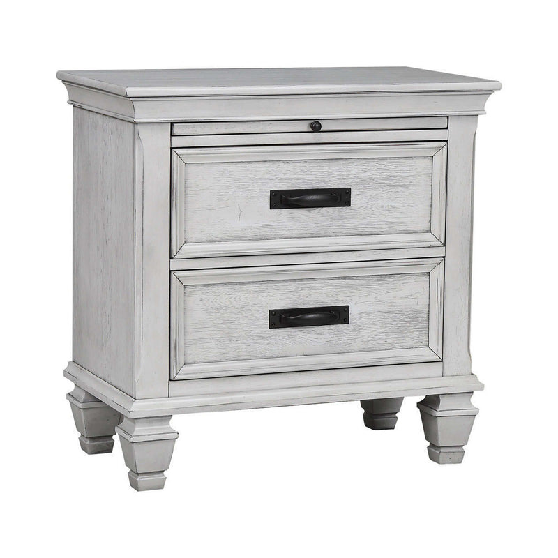 Franco - Antique White - Nightstand - Ornate Home