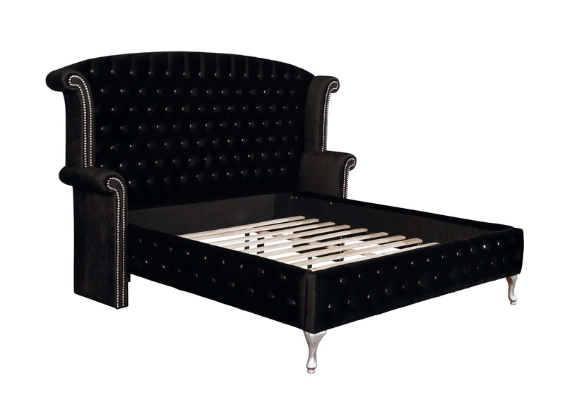 Deanna - Black - Eastern King Bed - Ornate Home