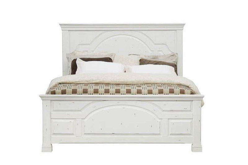 Celeste - Vintage White - Eastern King Bed - Ornate Home