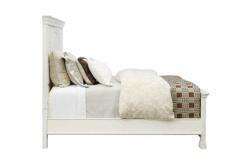 Celeste - Vintage White - Eastern King Bed - Ornate Home