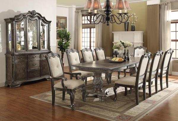 Kiera - Gray - Buffet & Hutch - Ornate Home