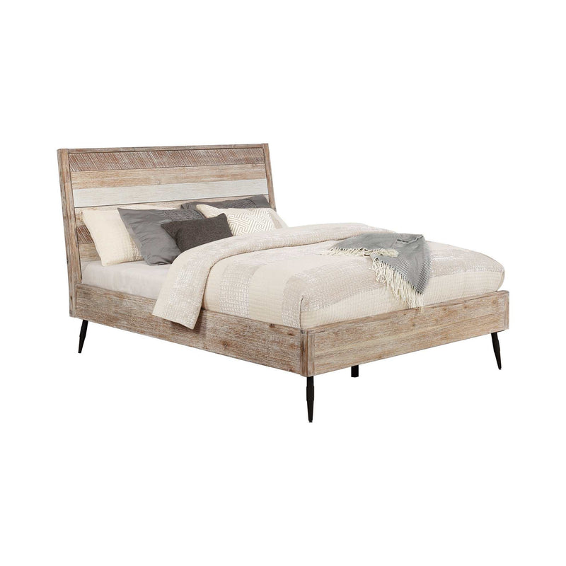 Marlow - Rough Sawn Multi - Eastern King Platform Bed - Ornate Home