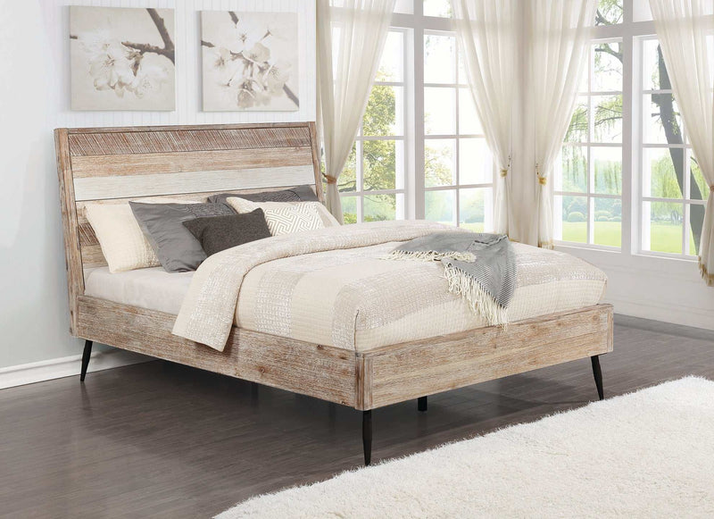 Marlow - Rough Sawn Multi - Eastern King Platform Bed - Ornate Home