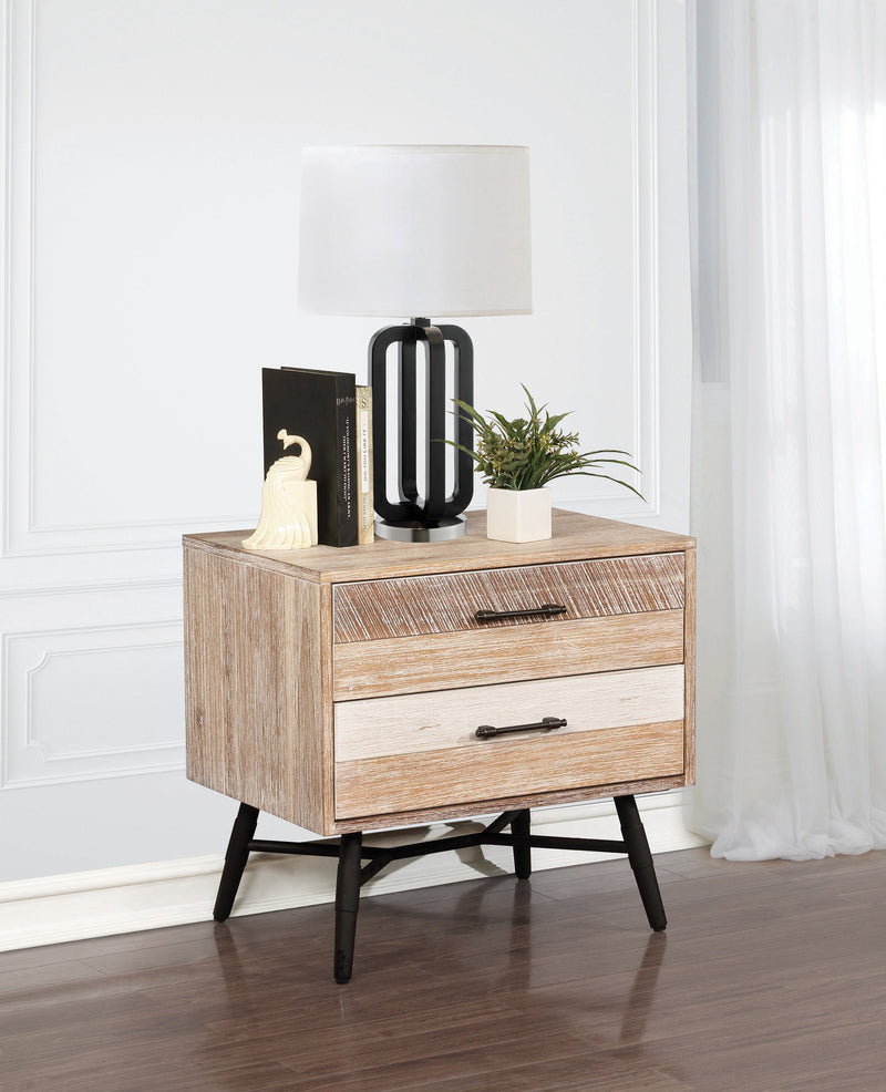 Marlow - Rough Sawn Multi - Nightstand - Ornate Home