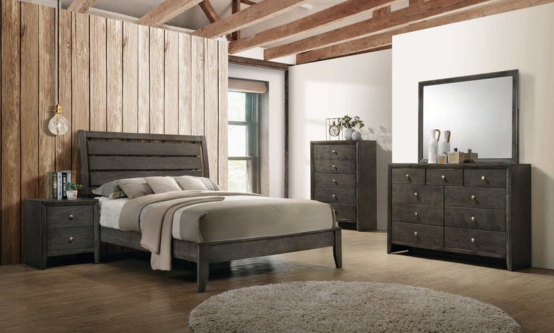 Serenity - Mod Grey - Queen Panel Bed - Ornate Home