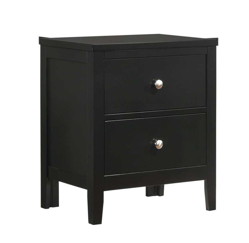 Carlton - Black - Nightstand - Ornate Home