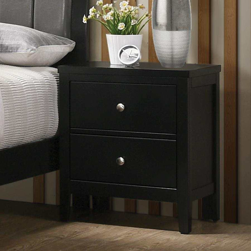 Carlton - Black - Nightstand - Ornate Home