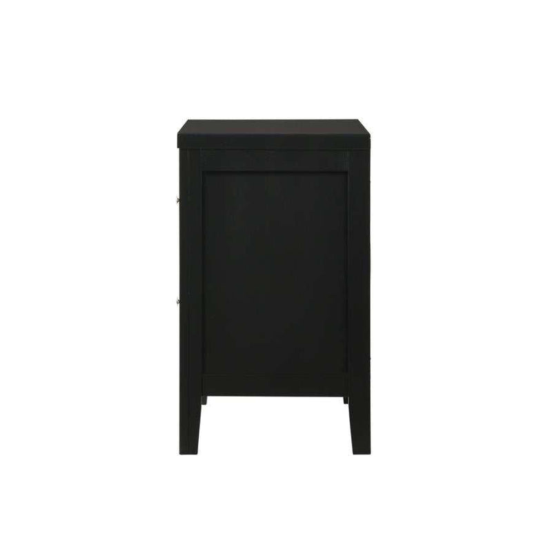 Carlton - Black - Nightstand - Ornate Home