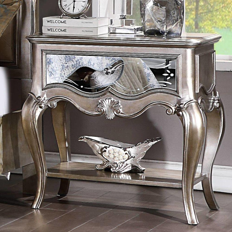 Esteban - Antique Champagne - Nightstand / 1 Drw. - Ornate Home