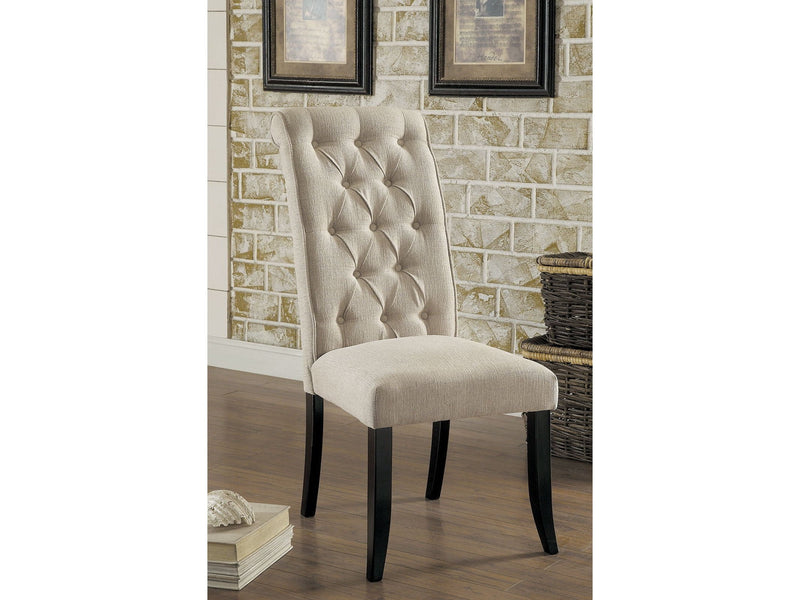 Marshall Beige & Antique Black Dining Chair (Set of 2)