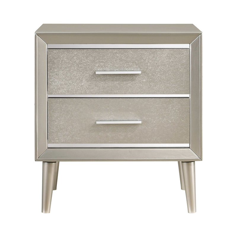 Ramon - Metallic Sterling - Nightstand - Ornate Home