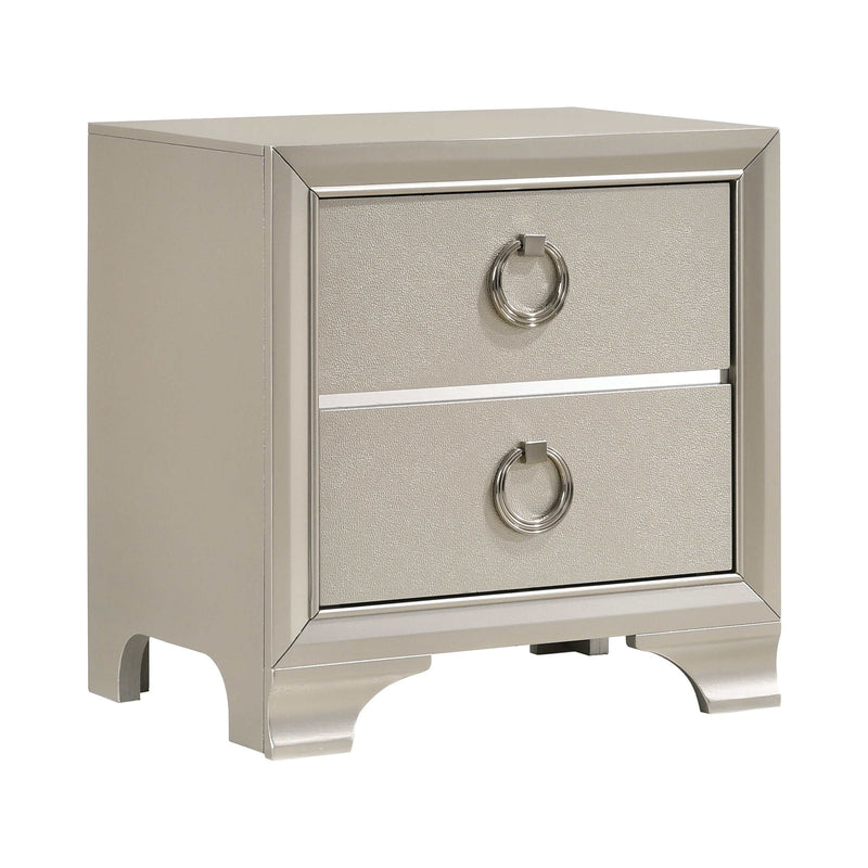 Salford - Metallic Sterling - Nightstand - Ornate Home